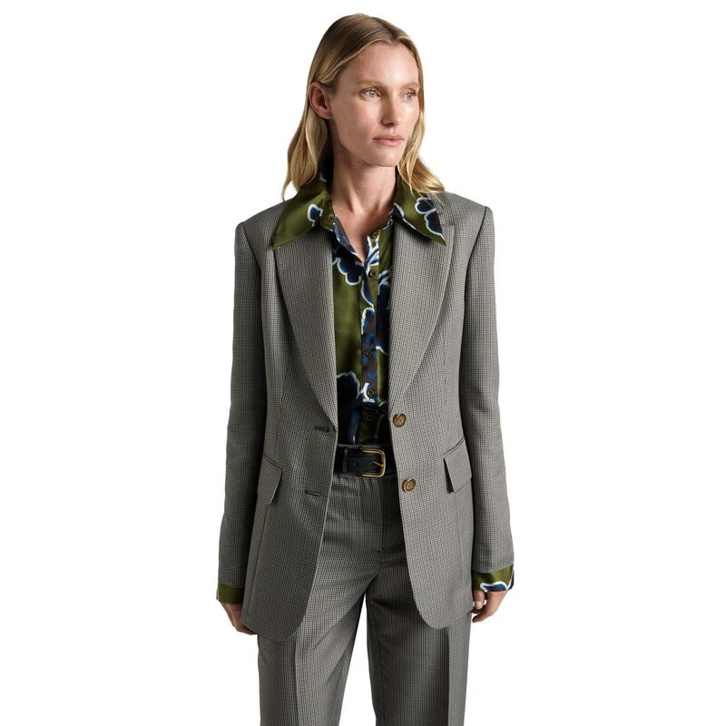 Cue European Micro Check Blazer image number 0